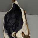 Overnight Weekender Bags for Women,Vacuum Travel Duffel Bag with Air Pump, Personal Item Travel Bag with Shoes Compartment & Compression Pocket,Beige & Brown (Large)