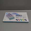 Bluetooth Keyboard & Mouse Combo for iPad - Rechargeable RGB Wireless Set with 7-Color Backlit, Compatible with iPad 10th/9th/8th Gen, iPad Pro/Air/Mini (White).