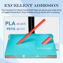 Panda Build Plate for Bambu Lab P1S P1P X1C X1E A1 3D Printers, BIQU CryoGrip™ Pro Glacier Double-Sided Fine Textured Spring Steel Sheet, Firm Adhesion, Special Materials Upgrade Build Plate 257x257mm