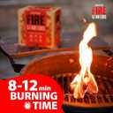 70 pcs Fire Starter - Natural Fire Starters for Campfires, Fire Pit, Pizza Oven, Fireplace, Smoker, BBQ, Pellet Stove & Wood - Fire Starters for Grill, Charcoal Starter