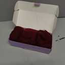 Burgundy Afro Kinkys Bulk Human Hair for Braiding Afro Kinky-curly Human Hair Bulk for Twist Soft Kinkycurly Bundles for Mini Twists Braids or Micro Locs Extensions (14 Inch)