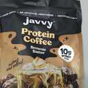 Javvy Protein Iced Coffee - Premium Whey Protein & Iced Coffees, 100% Natural Cold Brew, Zero Artificial Flavors & Sweeteners, 80mg Caffeine, No Added Sugar, 20 Servings, Brownie Batter, 1 Pack (EXP 08/06/26)