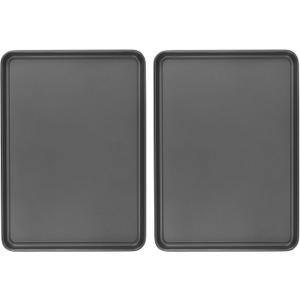 GoodCook Everday Nonstick Carbon Steel 15 x 21 Baking Sheet Set, 2 Pack Extra-Large Carbon Steel Cooking Pans, Bakeware Set, Cookie Sheets for Baking, Oven Pan Set