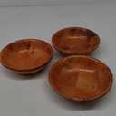 6Pcs Wooden Salad Bowl Set - 8 Inch Decorative Large Serving Bowls for Kitchen, Entertaining, Lunch - Small Snack, Soup, Fruit Bowls for Counter
