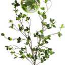 Artificial Plant 43.3 Inch Green Branches Leaf Shop Garden Office Home Decoration (6 pcs)