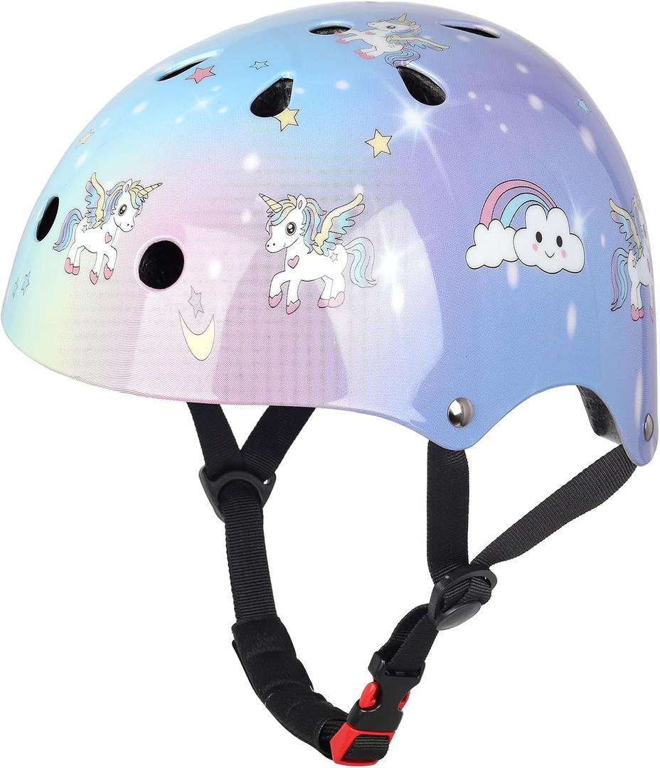 Kids Toddler Bike Helmet for Boys Girls, Adjustable Bicycle Helmet from Infant Baby to Children, Multi-Sport for Scooter Skateboard Roller/Inline Skate, Small