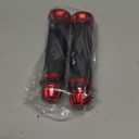 Universal 7/8" 22mm Motorcycle Handlebar Grips - Gel Rubber Compatible with Chopper, Cruiser, Street, Dirt Bike (Red)