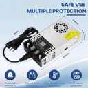 Adjustable 0-24V Power Supply 25A 600W, 110V AC to DC 0-24V Buck Converter 0-25A 600W Power Supply with LCD Display Adjustable Voltage Current 110V/220V AC to 24V DC Converter