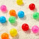 Amazon Basics BPA Free Ball Pit Balls with Storage Bag, Crush-Proof Plastic for Toddlers Kids 12+ Months Play, 6 Bright Colors, Pack of 1000