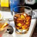 Bormioli Rocco Luna Set Of 4 Double Old Fashioned Glasses, 11.5 Oz. Clear Crystal Glassware, Dishwasher Safe, Made In Italy