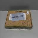 Bathroom Faucets for Sink 3 Hole, Hurran 4 inch Matte Black with Pop-up Drain and 2 Supply Hoses, Stainless Steel Lead-Free 2-Handle Centerset Faucet for Sink Vanity