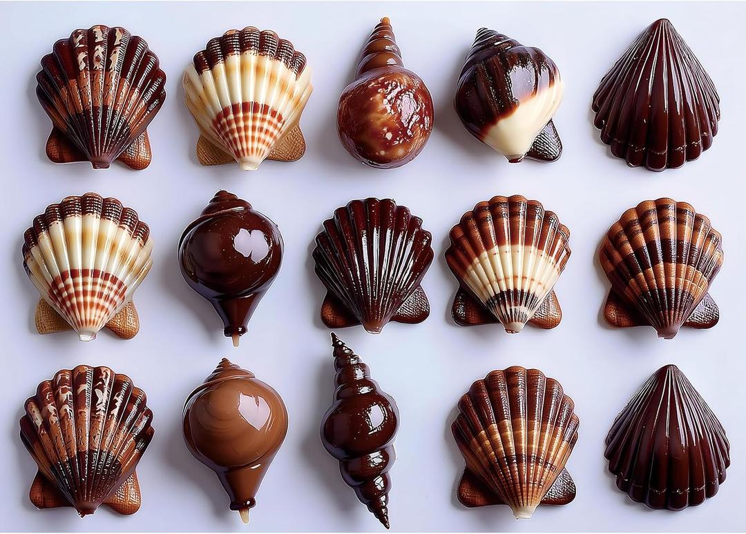 Seashell 1000 Piece Puzzle for Adults, Fun Puzzles with HD Print Poster, 27.5" X 19.7" Dust Free, for Gifts Birthday Holiday Party Family Games Lovers