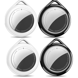 Air Tag Wallet Tracker 4-Pack Apple MFi Certified | Find My Compatible, Waterproof, 100dB Alarm, Replaceable Battery for Keys Pets Luggage, Works with iPhone iPad (iOS Only)