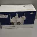 2K Security Cameras Outdoor, 360Pan-Tilt View 2.4G/5G WiFi Security Camera with Motion Tracking, Spotlight & Siren, 2-Way Audio, Full Color Night Vision, Waterproof (2 Pack)