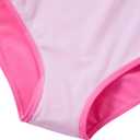 Funnycokid Girls One Piece Swimsuit Color Block Teen Bathing Suit with Pad Cover Up Skirt (7-16Y)