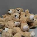 MorisMos Teddy Bear Bulk Packs - 6 Small Stuffed Animals for Baby Shower, Wedding Party - Light Brown