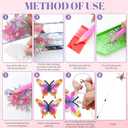 LINGFANG 10 Pcs Diamond Art Swaying in The Wind, Diamond Art Kits for Adults, High Flexibility Iron Garden Stakes Decor, Diamond Art Painting Crafts for Beginners, Woman Gift (Insects)
