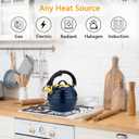 Tea Kettle for Stove Top Whistling Teapot, 3.2Q Tea Pot Stainless Steel Teakettle with Heat Proof Ergonomic Handle