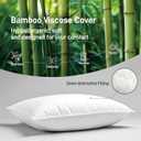 Sylvaris Hypoallergenic Viscose from Bamboo Soft Pillow with Down Alternative Filling, King Pillow, Moisture-Wicking, Breathable, Luxury Hotel Quality, Ideal for All Sleeper, Oeko-Tex Certified