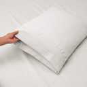 Hearth & Harbor Full Size Sheets - 4 Piece Bed Sheet Set, Hotel Luxury Double Brushed Bed Sheets - Extra Soft Bedding Sheets & Pillowcases, Full, White
