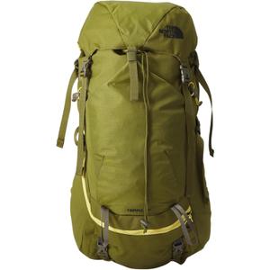 The North Face Teen Terra 50 | Unisex Hiking Backpack, Breathable Back Panel & Shoulder Straps, Bottom Webbing, Bladder Sleeve, Forest Olive/New Taupe Green-NPF, One Size