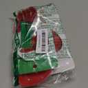 Cherry Measuring Spoons, 2PCS Plastic Cute Measuring Teaspoon, Heart Shape Plastic Measuring Spoons Set for Liquid, Dry Measuring, Cooking, Baking(Red, green)