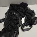 Sexy Lingerie for Women Lace Kimono Robe Mesh Chemise Nightgown Lace Robe XS-3XL (XX-Large, Black)