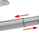 Paper Towel Holder Under Cabinet Adhesive or Wall Mounted Easy Tear One Hand Stainless Steel Fit Rolls(Silver) (Brushed Nickel)