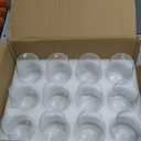 Stemless Wine Glasses Set of 12, 15 Ounce Smooth Rim Standard Wine Glass Tumbler for Red, White Wine, Dishwasher Safe