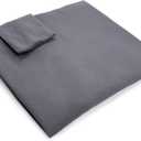 Vekkia King Size（76"x10"x6"） Bed Wedge Pillow Replacement Cover Only/Headboard Pillow Case/Mattress Wedge Cover, (Grey）