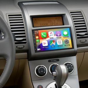 Android 13 Double Din Car Stereo Radio for 2007-2012 Nissan Sentra 7" Touch Screen Head Unit Car Stereo with Wireless Carplay Android Auto GPS Bluetooth WiFi FM RDS DSP SWC Backup Camera,2+32G