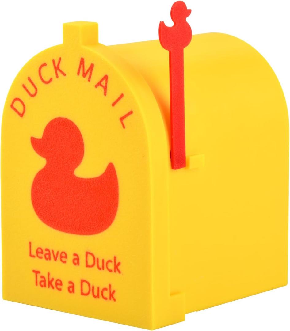 Cruise Duck Mailbox Magnet, Magnetic Wall Mounted Mini Mailbox for Cruise Ship Door Decorations, Mini Duck Decor Fits Refrigerator and Metal Surfaces