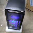 NewAir 15" Beverage Refrigerator 9 Bottle and 48 Can Capacity, Beverage Cooler in Stainless Steel, Built-in or Freestanding Dual Zone Drink Fridge with Triple-Pane Glass Door