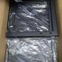 2 Pack Expandable Cabinet Shelf Organizer 16-26" L Stackable Kitchen Counter Shelves Rack Stand Sink Riser Countertop Storage Black (Normal 7.9D)