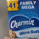 Charmin Ultra Soft Cushiony Touch Toilet Paper, 8 Family Mega = 41 Regular Rolls, White