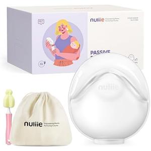 Nuliie 2 PCS Silicone Breast Milk Collectors for Breastfeeding Leak-Proof, 3oz/90ml Portable Milk Catcher, BPA-Free Soft Breast Shell, Wearable Manual Breast Pump for Newborns Essentials