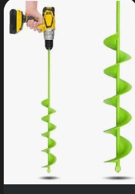 TCBWFY 3x24 Inch Auger Drill Bit for Planting,Easy Planter Garden Auger for Bulbs, Bedding Plants & Post Holes - Compatible with 3/8" Hex Drive