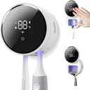 Wall Mounted Toothbrush Holder & Toothbrush Cleaner,Electric Toothbrush Holder, Razor Holder and Cleaner for Bathroom Accessory, with Auto Inductive Open/Close Cover, Clean, Dry for Home, Travel