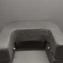 LEBENGURU Reading Pillow for Laptop, Extra Large Armrest Gaming Pillow for Working, Hight Adjustable Lap Desk Pillow for Adult Sitting in Bed, Floor, Sofa (Grey)