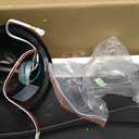 52 In Low Profile Ceiling Fans with Lights,Flush Mount,Black,Outdoor Indoor