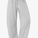 Trendy Queen Barrel Sweatpants Womens Wide Leg Pants Baggy Palazzo Lounge Comfy Flowy Pants Teen Girls Fall Clothes Outfits M