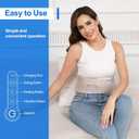 Cordless Heating Pad for Back, Vibration Waist Massager, Portable Waist Belt Massager with Auto Shut Off for Lower, Back, Lumbar Relief Stress,3 Heat Levels, Birthday Gifts for Women (Beige)