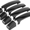 KIMISS 4pcs Glossy Black Exterior Door Handle Cover for Land Rover Freelander 2 LR2 (2006-2010 Pre-Facelift), Discovery 3 LR3 (2005-2009), Range Rover Sport (2005-2009 Pre-Facelift)
