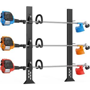 Weed Eater Racks for Open Trailer - Trimmer Rack Weedeater Rack for Trailer Landscape Truck Holder Lawn Equipment Accessories w/Lock