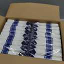 BESTSTAR 350PCS Clear and Blue Disposable Plates Set for 50 Guests, 100 Plastic Plates, 50 Cups, 50 Pre-Rolled Napkins with Plastic Cutlery for Graduation Party, Birthday, Thanksgiving, Christmas
