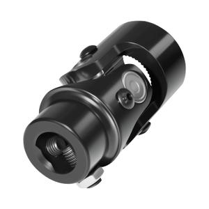 Steering U Joint Coupler, 1"-48 Spline X 3/4" DD Steering Shaft U Joint, Steering Universal Joint, Automotive Replacement U-Joint Coupling, Black