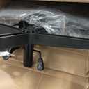 Shintenchi Criss Cross Chair, Cross Legged Office Seat with Wheels Armless Swivel Vanity Chair, Height Adjustable Wide Computer Task Seating for Home Office, Grey