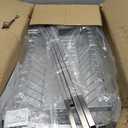 Dish Rack Wall Mounted,Hanging Dish Drying Rack,3 Tier Stainless Steel Dish Rack,Adjustable Length Drain Rack.with Drain Tray,HooksSilvery