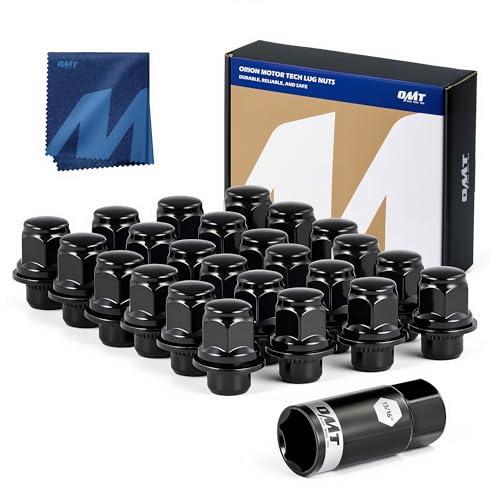 Orion Motor Tech M12x1.5 Lug Nuts, 12x1.5mm Mag Wheel Lug Nuts Compatible with Toyota Camry RAV4 Highlander Corolla Tacoma 4Runner Prius Sienna, Set of 24
