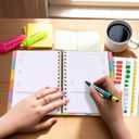 2 x And Per Se Student Planner 2025-2026, Academic Planner July 2025 - June 2026, 8.5"  6.2", Weekly & Monthly Lesson Plan for Students with Colorful Tabs & Stickers (Smart Letter)